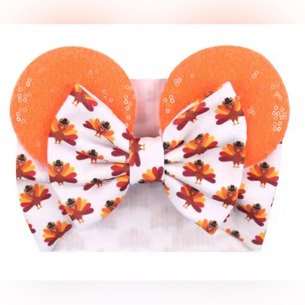 Thanksgiving Mickey Mouse Turban Head Wrap